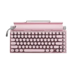 Classic Typewriter Bluetooth Keyboard with Stand – Pink